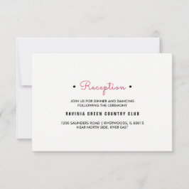 Svart | Vita Rand bröllopskort Inbjudningar