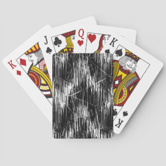 Svart-vita sicksack-streck casinokort