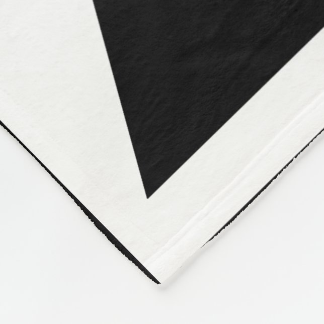 Svart&vita trianglar Mönster-design Fleecefilt (Hörn)