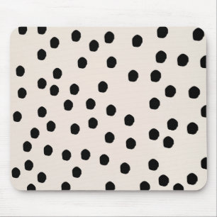 Svart- & vitchic pricker Mousepad Musmatta