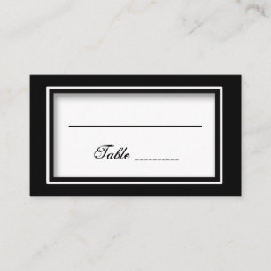 SVART- & VITELEGANS - BORDPLACERINGSKORT PLACERINGSKORT