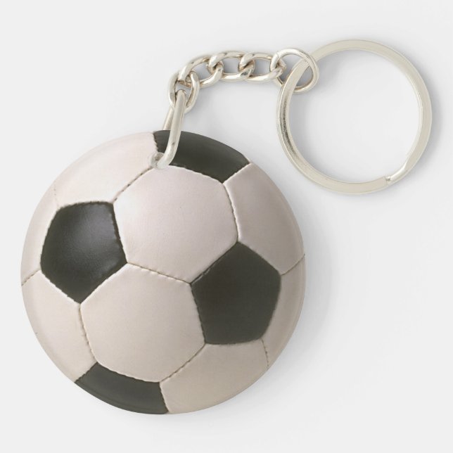 svart vitfotboll för 3D Soccerball (Baksidan)