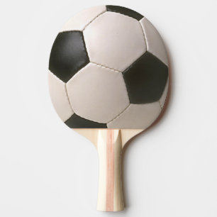 svart vitfotboll för 3D Soccerball Pingisracket