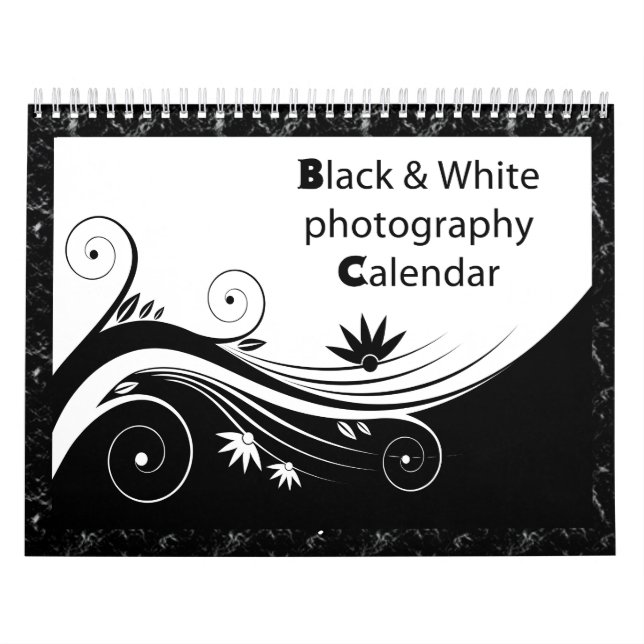 Svart- & vitfotografi kalender (Omslag)
