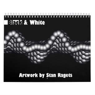 Svart- & vitFractalkalender Kalender