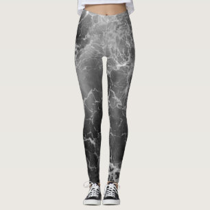 Svart- & vithavdamasker leggings