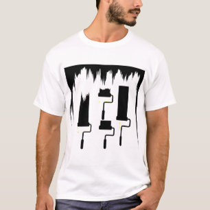 Svart- & vitmålaretshirt t-shirt