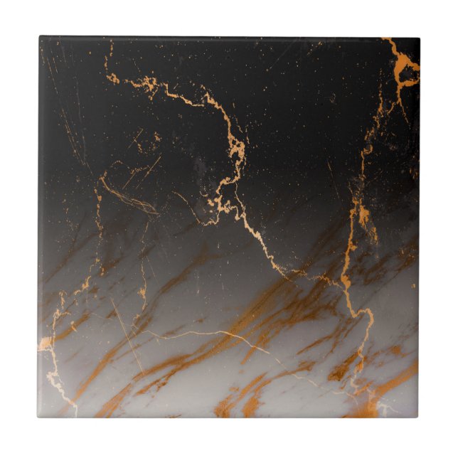 Svart- & vitmarmor kakelplatta (Framsidan)