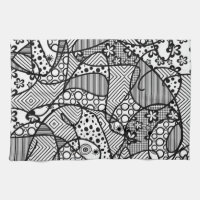 Svart- & vitmönsterPatchwork 04