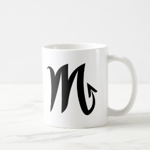 Svart vitmugg för Scorpio Kaffemugg