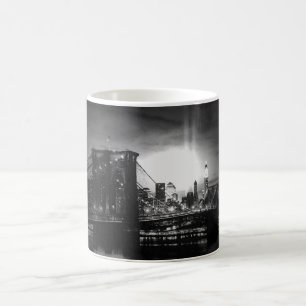 Svart- & vitNew York horisont Kaffemugg