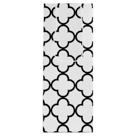 Svart vitQuatrefoil mönster