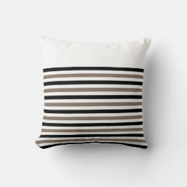 Svart vitrandar med ANPASSADEBRYTNING Kudde