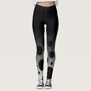 Svart- & vitroligt pricker & cirklar med bästa leggings