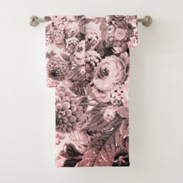 Svart vitrosor tonar pionvintageblommigten Toile