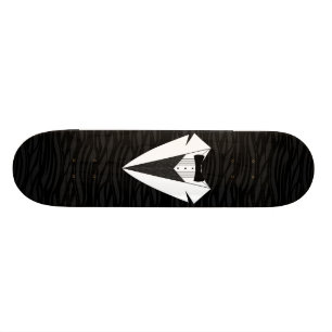 Svart-/vitsmoking Old School Skateboard Bräda 21,6 Cm