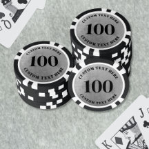 Svart Vitt 100 Numrerad