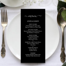 Svart & Vitt Elegant Modernt Minimalistiskt Bröllo