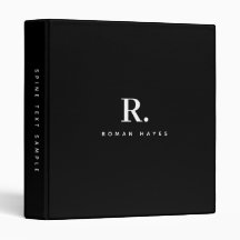 Svart Vitt Fet Punkt Monogram Modern Minimalistisk