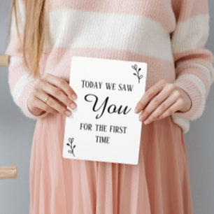 Svart & Vitt Första ultraljudet & hjärtslagstecken