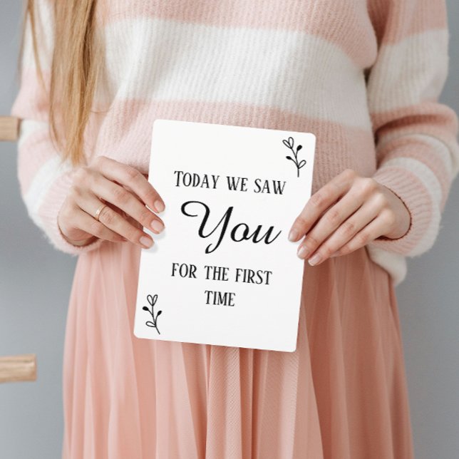 Svart & Vitt Första ultraljudet & hjärtslagstecken (Skapare uppladdad)