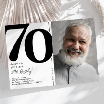 Svart Vitt Foto 70-årsfest