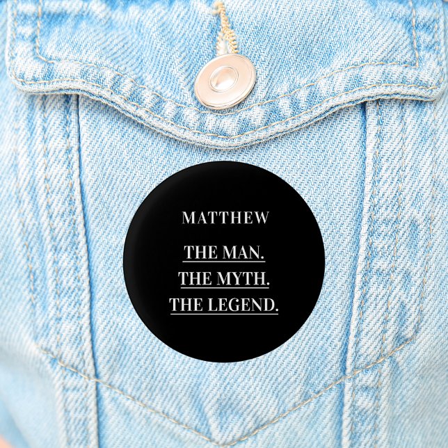 Svart vitt foto man myt legend knapp (Skapare uppladdad)