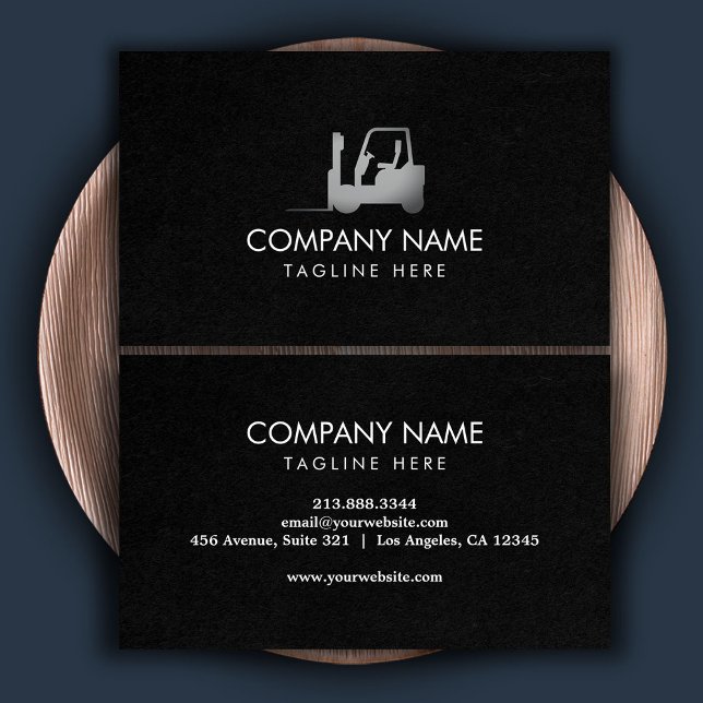 svart, vitt gaffeldrag, logiska egenskaper - Profe Visitkort (Skapare uppladdad)