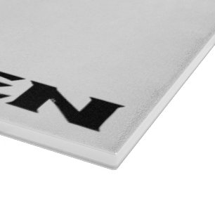 Svart, vitt glasskiva