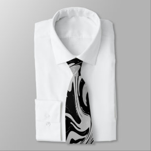 Svart Vitt Grått Elegant Stylfull Modern Slips