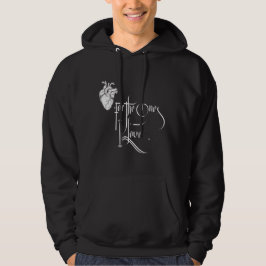 Svart & Vitt Kärlekshoodie Hoodie