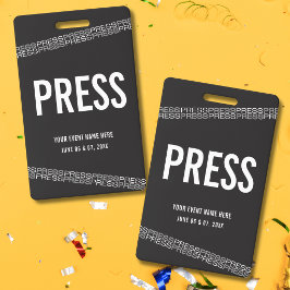 Svart Vitt Konsert All Tillgång Pass Press