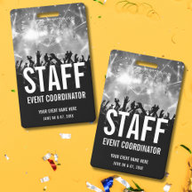 Svart Vitt Konsertpersonal All Tillgång Pass