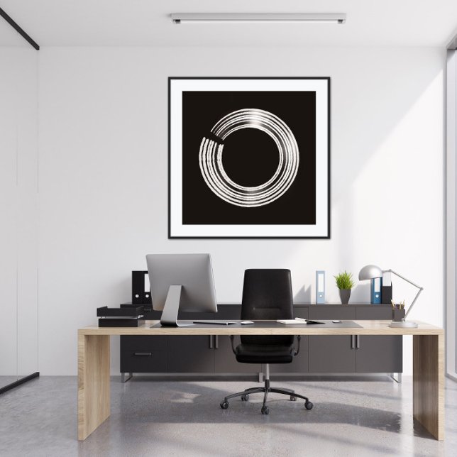 Svart & Vitt Minimalistisk Modern Konsttryck Poster (Skapare uppladdad)