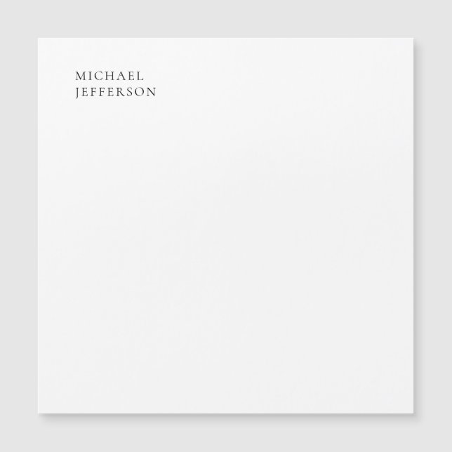 Svart & Vitt Minimalistiskt Enkelt Modernt (Framsida)