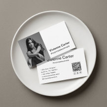 Svart Vitt Modern Social Ikon QR-kod Fotografi