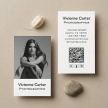 Svart Vitt Modern Social Ikon QR-kod Fotografi