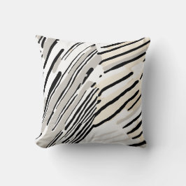 Svart, vitt och Grått rand, mönster Kudde