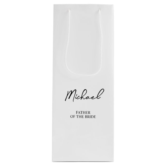 Svart & Vitt Personlig Namn Bröllopsfest (Framsidan)