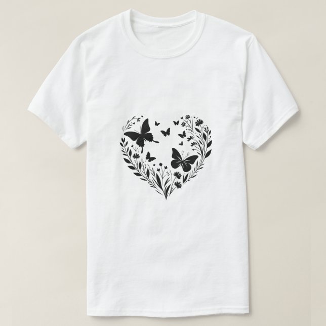 Svart vitt presentdesign med inspiration t shirt (Design framsida)