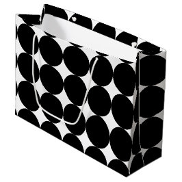 Svart Vitt Retro Geometriskt Cirkelmönster