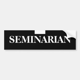 svart, vitt, SEMINARIAN Bildekal