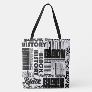 Svart Vitt Svart Historia Tvåtons Totebag Tygkasse