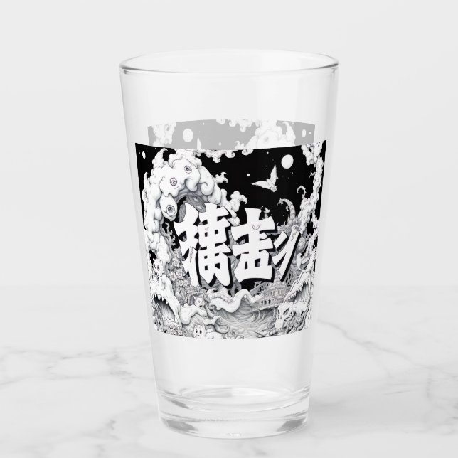 Svart & Vitt Tokyo Glaskopp (Framsida)