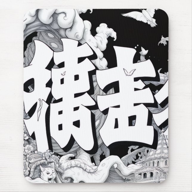 Svart & Vitt Tokyo Musmatta (Framsidan)