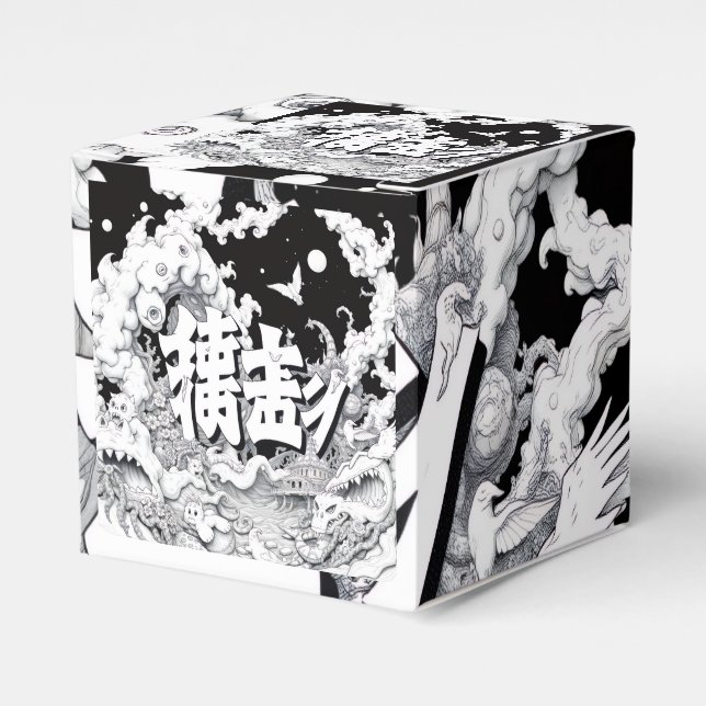 Svart & Vitt Tokyo Presentaskar (Framsidan Sidan)