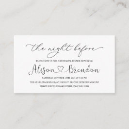 Svart Vitt Välkommen till natten före Enclosure  Tilläggskort