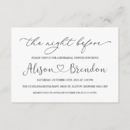 Svart Vitt Välkommen till natten före Tilläggskort