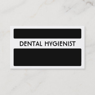 Svart vittandhygienistvisitkortar visitkort