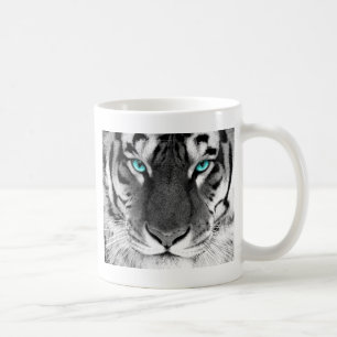 Svart vittiger kaffemugg